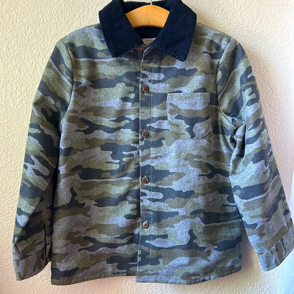 Mud Pie Boy’s Camo Shacket Size 4T/5T
